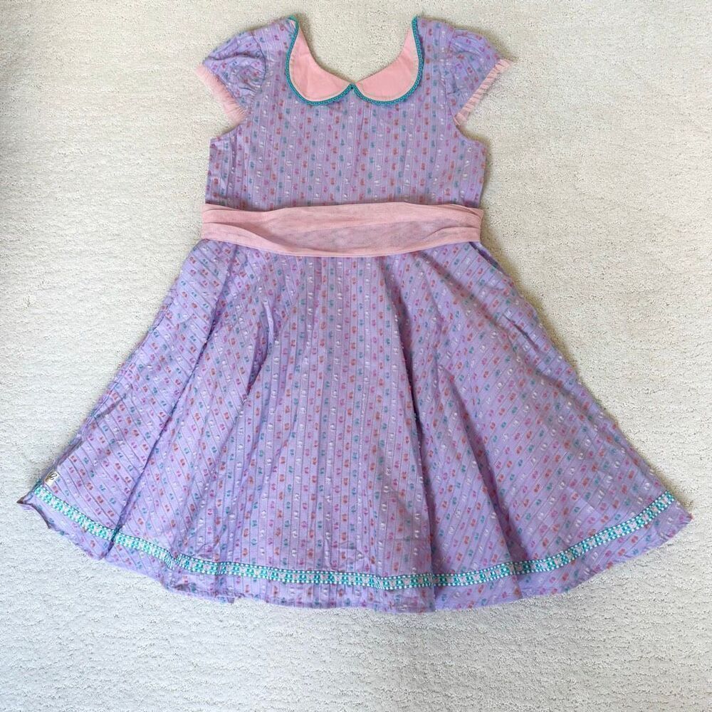 Girls Wildflowers Clothing La La Land Purple Pintuck Birthday Dress - Big Kids U